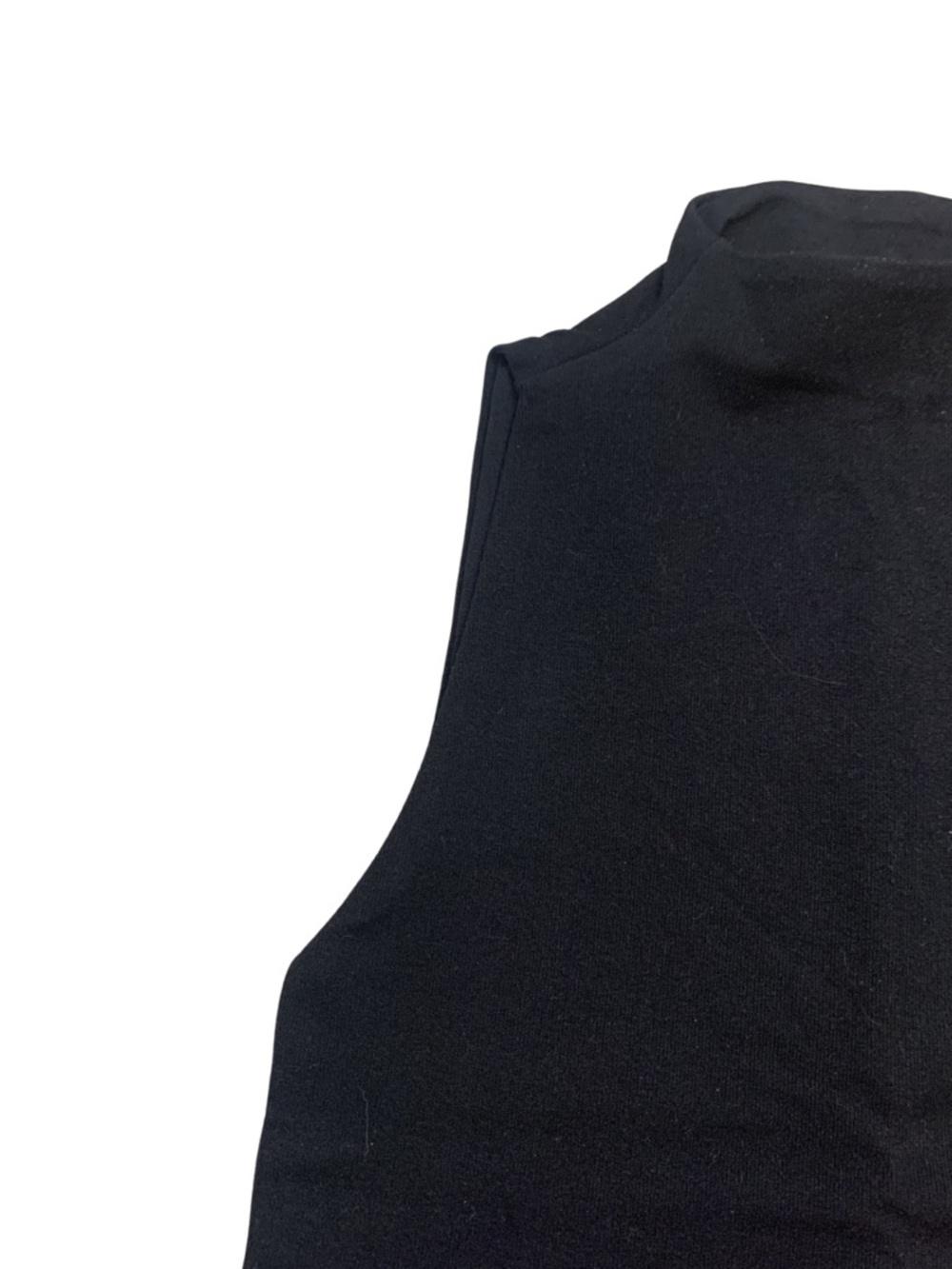 Seamless Tank Top Set Tan Black S / M Mock Neck Capsule Elevated Basics Minimal - Picture 3 of 9